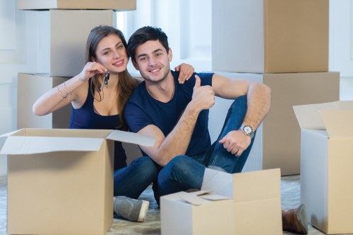 Moving boxes and removal van for home moves in Lewisham