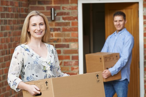 Professional flat removals planning in Lewisham apartment building