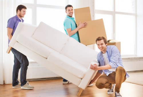 Man and van vehicle ready for a scheduled move