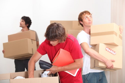 Family move supported by a moving truck in Lewisham
