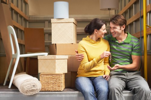 House removals service loading furniture into a van in Lewisham